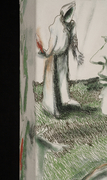 Drawing My Fate a detail of the side edges