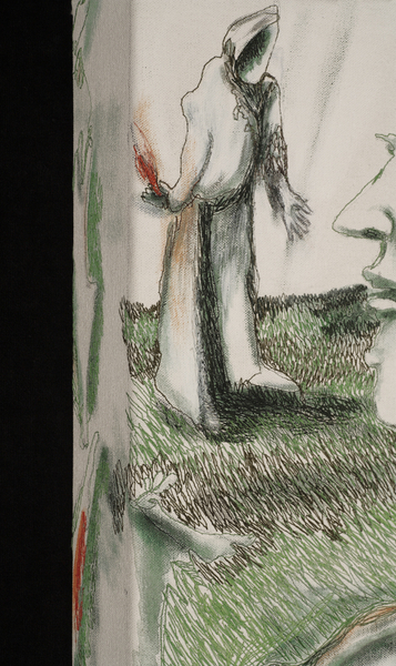 Drawing My Fate a detail of the side edges