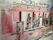 Villa of the Mysteries Embroidery called "Where are We?"